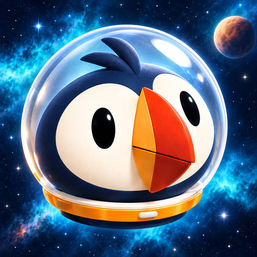 Orbit the penguin astronaut